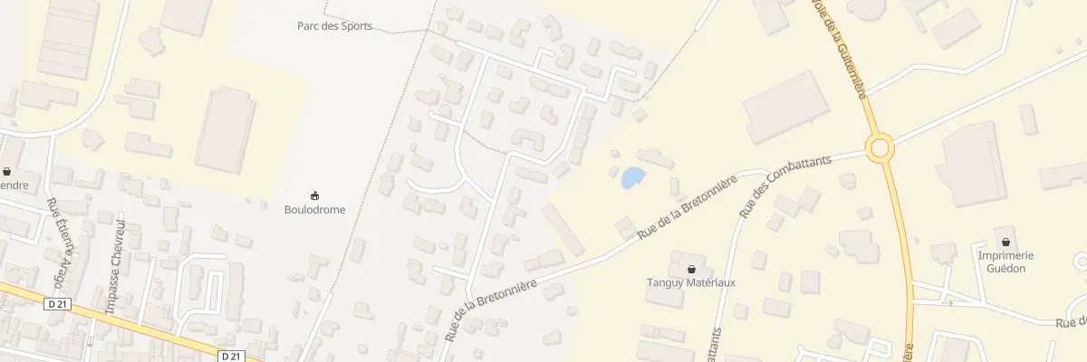 Plan du 44 All des Chênes à Meslay-du-Maine