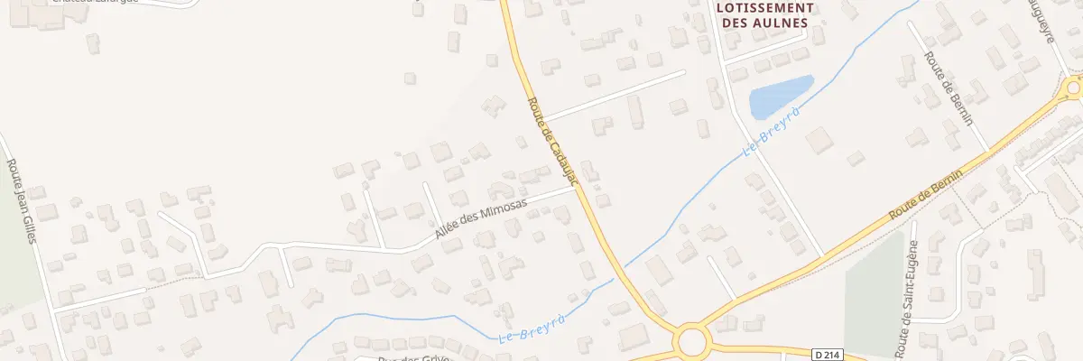 Plan du 1 All des Mimosas à Martillac