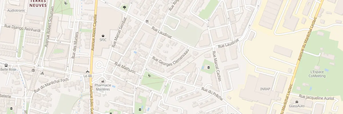 Plan du 10 Rue Georges Clémenceau à Bègles