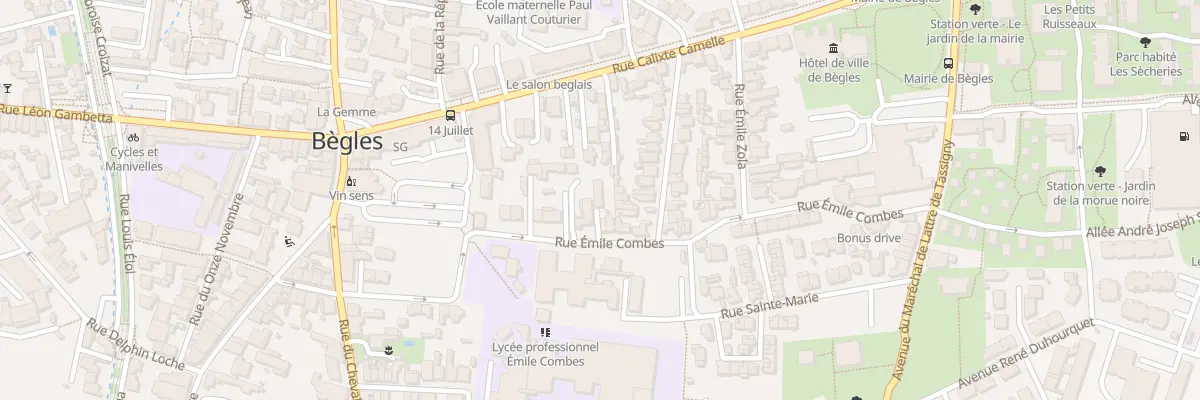 Plan du 46 Rue Émile Combes à Bègles