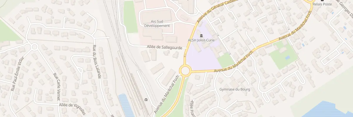 Plan du 2 All Sallegourde à Villenave-d’Ornon