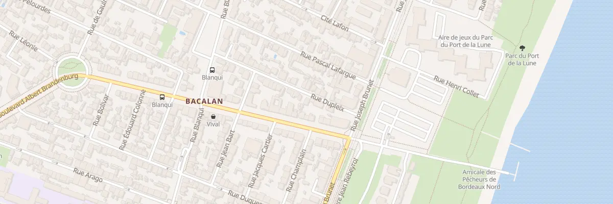 Plan du 20 Rue Dupleix à Bordeaux
