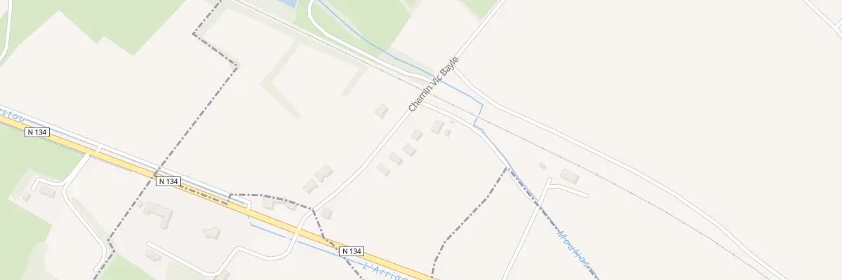Plan du 1 Che Vic Bayles à Escou