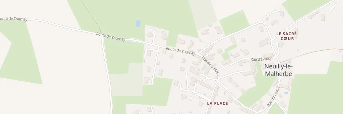 Plan du 1A Rte de Tournay à Vacognes-Neuilly
