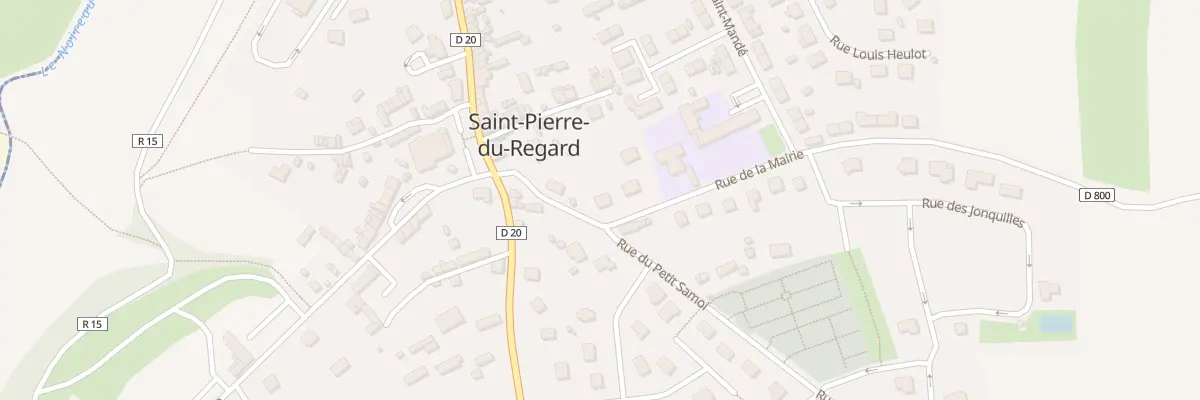 Plan du 7 Rue des Ecoles à Saint-Pierre-du-Regard