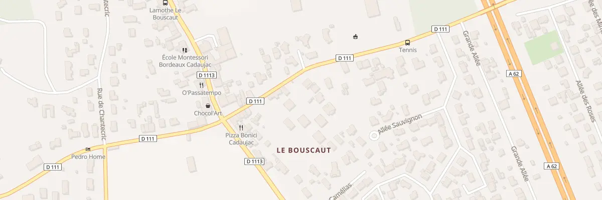 Plan du 1672 Av du Gen de Gaulle à Cadaujac