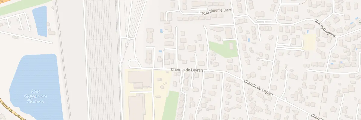 Plan du 91 Che de Leyran à Villenave-d’Ornon