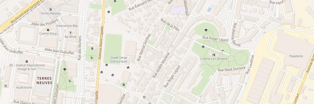 Plan du 8 Rue Mazagran à Bègles