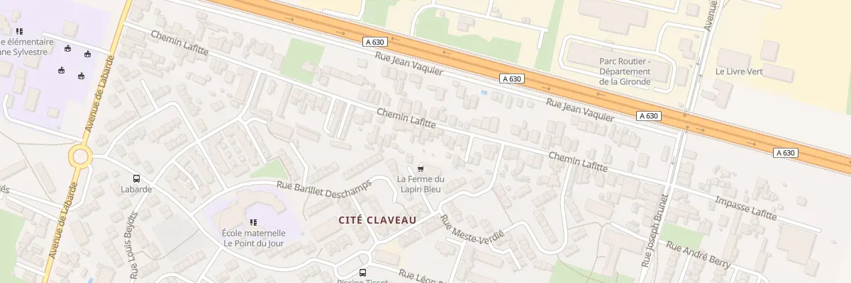 Plan du 58 Che Lafitte à Bordeaux