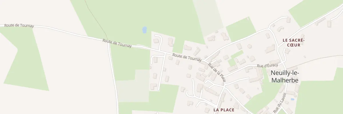 Plan du 1 Rte de Tournay à Vacognes-Neuilly