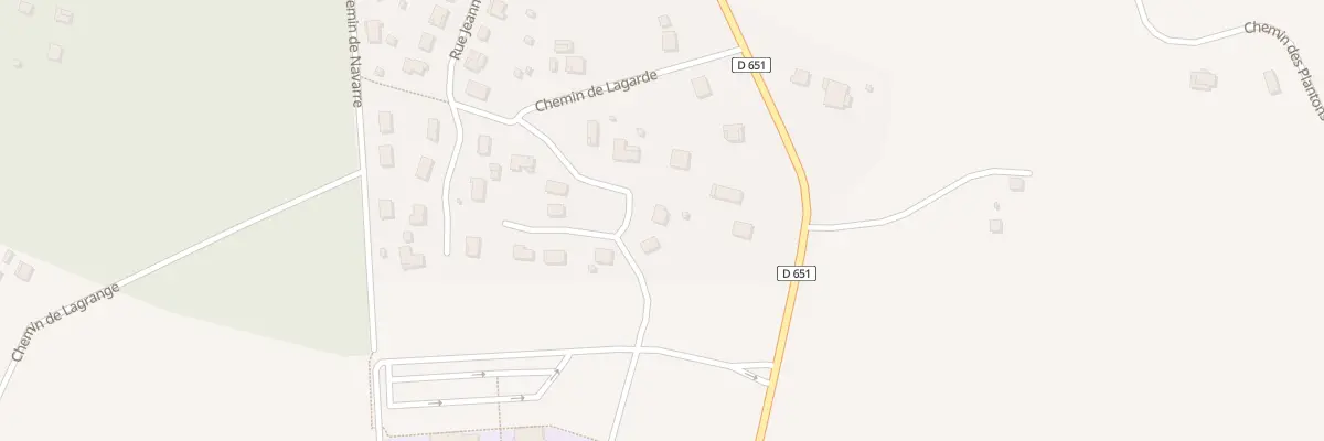 Plan du 527 Rue Jeanne d’Albret à Labrit