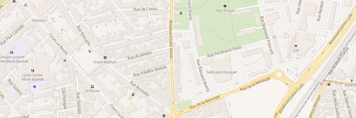 Plan du 49 Bd Jules Simon à Bordeaux