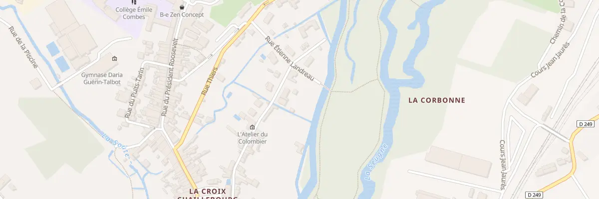 Plan du 46 Rue du Colombier à Pons