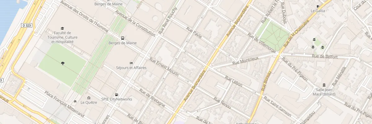 Plan du 16 Rue Guillier de la Touche à Angers