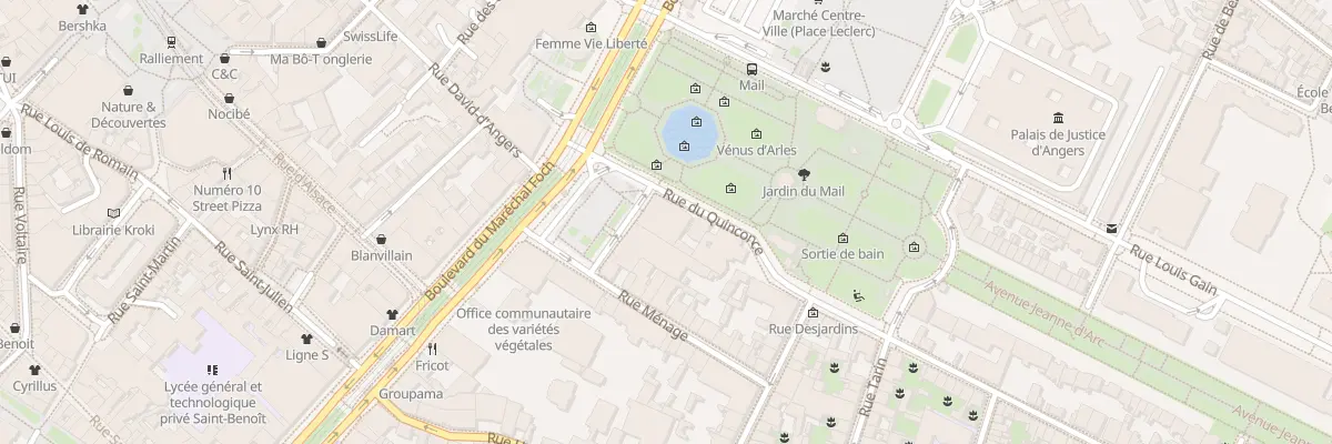 Plan du 2 Rue du Quinconce à Angers