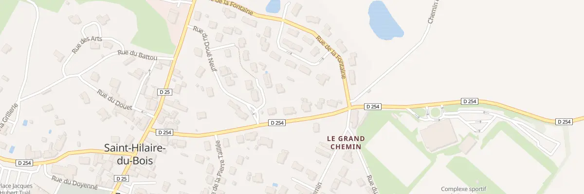 Plan du 17 Rue du Stade (St Hilaire) à Lys-Haut-Layon