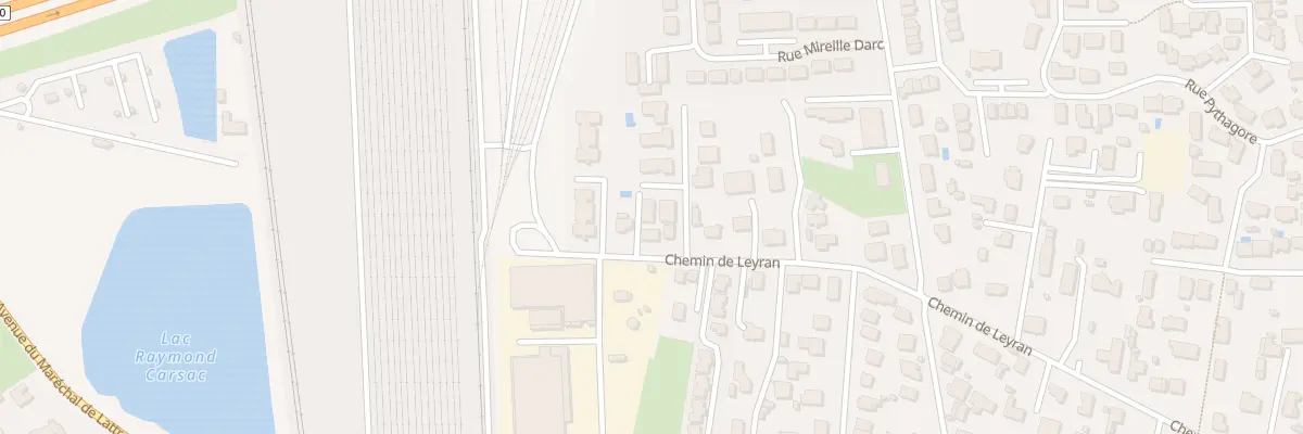 Plan du 90B Che de Leyran à Villenave-d’Ornon