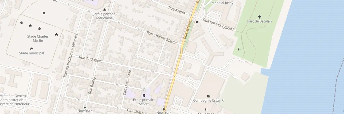 Plan du 201 Rue Achard à Bordeaux