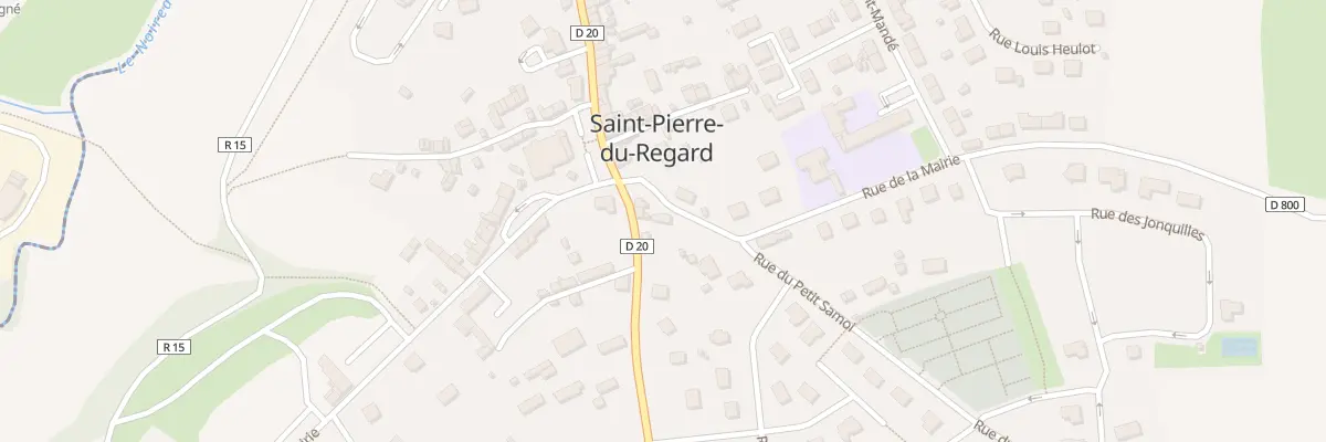 Plan du 2 Rue des Ecoles à Saint-Pierre-du-Regard