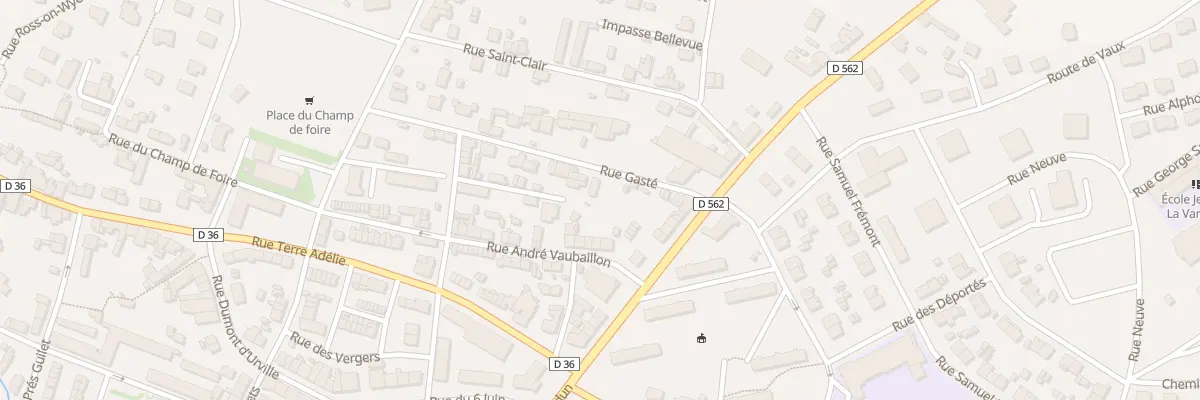 Plan du 7 Rue Gaste - Conde sur Noireau à Condé-en-Normandie