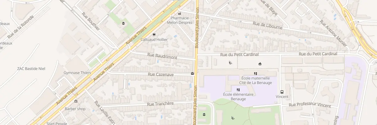 Plan du 39 Rue Baudrimont à Bordeaux