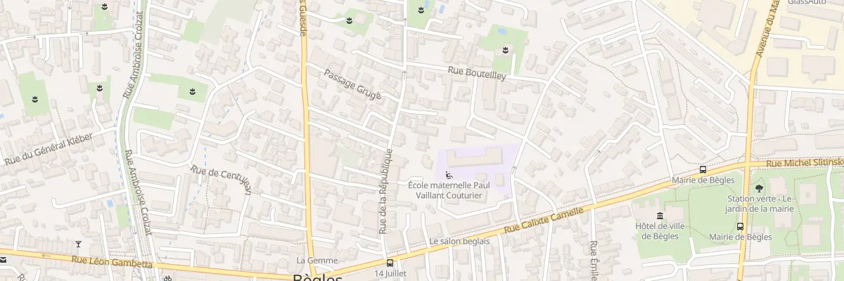 Plan du 32B Rue de la République à Bègles