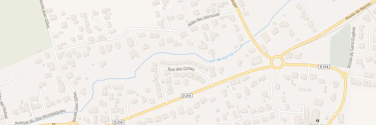 Plan du 12 Rue des Grives à Martillac