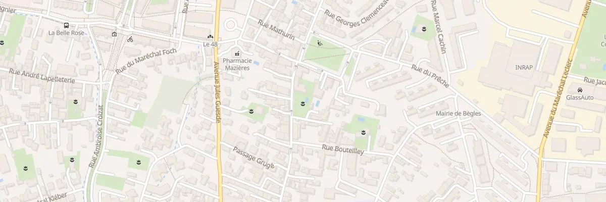 Plan du 56 Rue de la République à Bègles