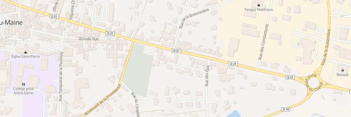 Plan du 5 Av de Sablé à Meslay-du-Maine