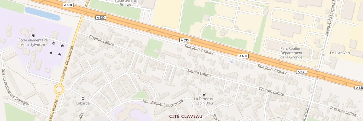 Plan du 77 Che Lafitte à Bordeaux