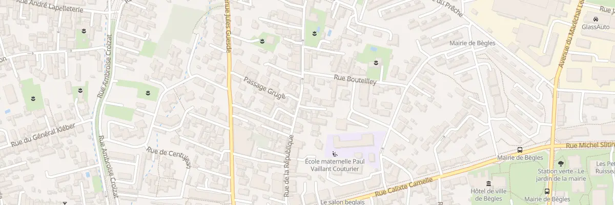 Plan du 36 Rue de la République à Bègles