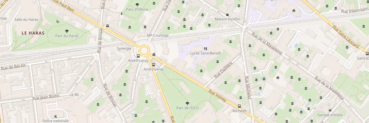 Plan du 3 Rue Volney à Angers