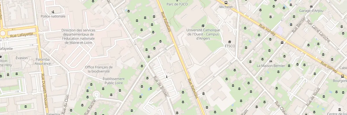 Plan du 42 Rue Rabelais à Angers