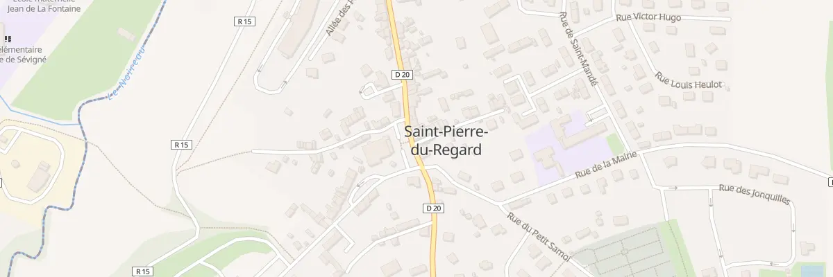 Plan du 6 Rue de la Roque à Saint-Pierre-du-Regard