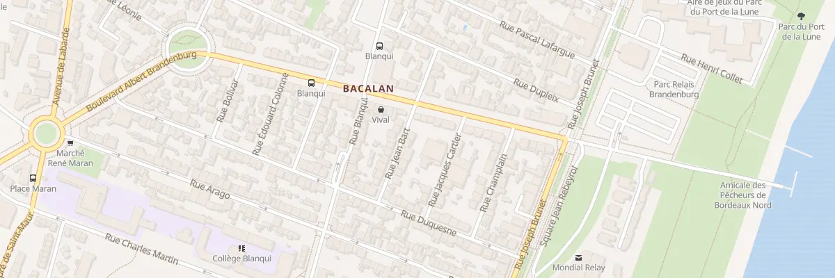Plan du 20 Rue Jean Bart à Bordeaux