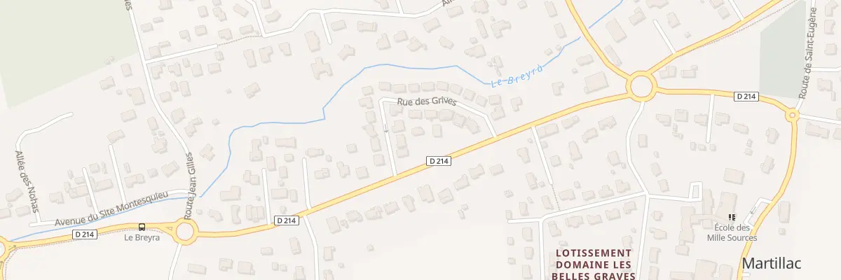 Plan du 19 Rue des Grives à Martillac