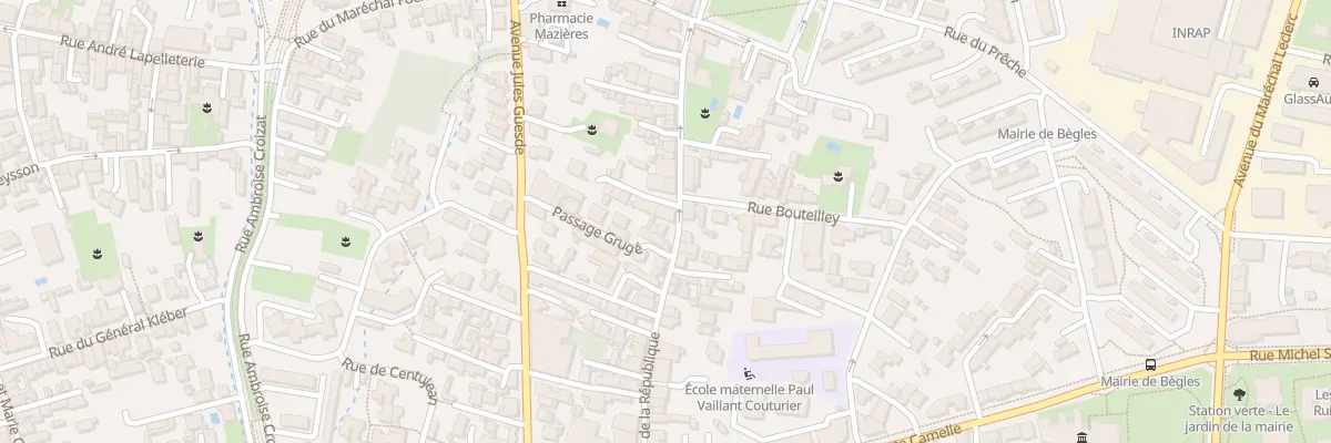 Plan du 45 Rue de la République à Bègles