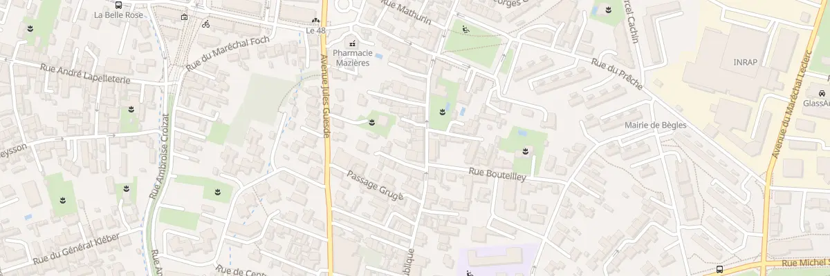 Plan du 51B Rue de la République à Bègles