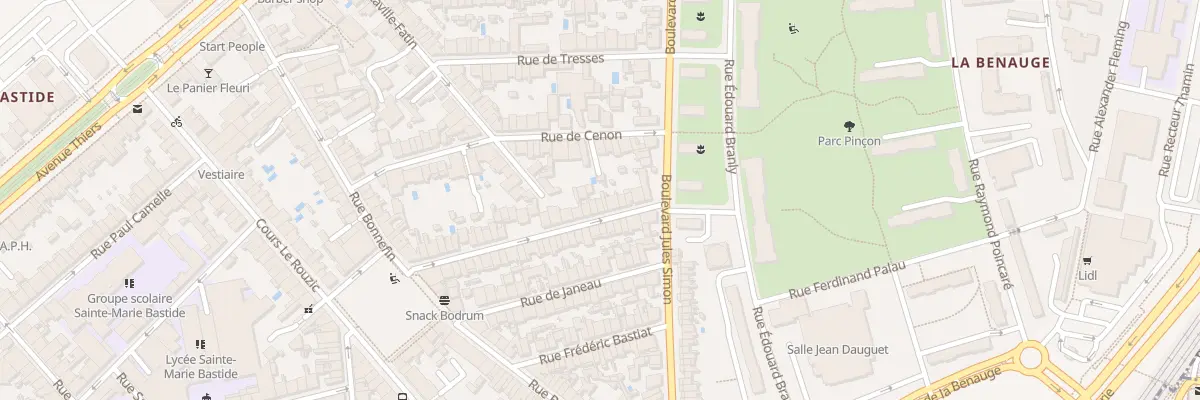 Plan du 48 Rue Béranger à Bordeaux