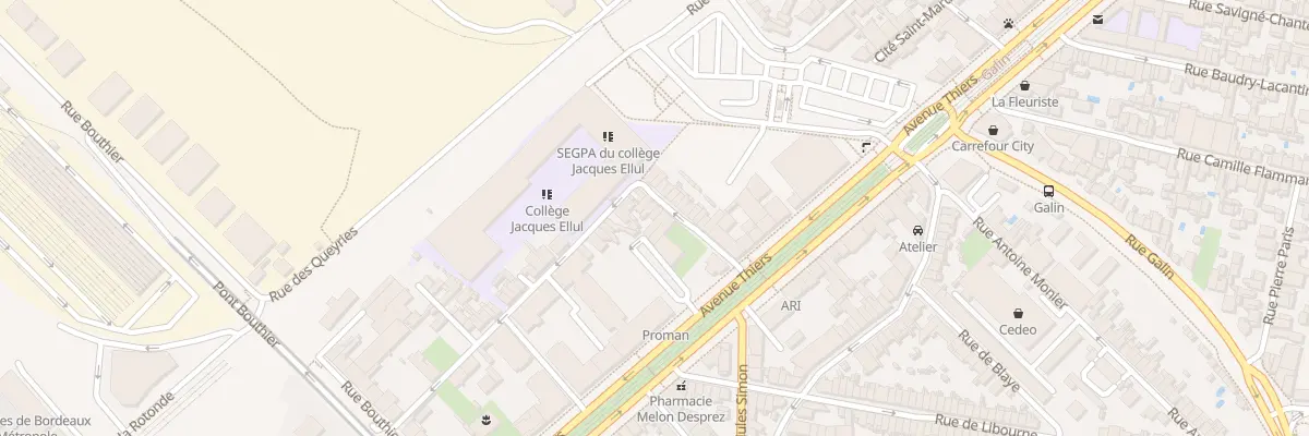 Plan du 76 Rue Édouard Mayaudon à Bordeaux
