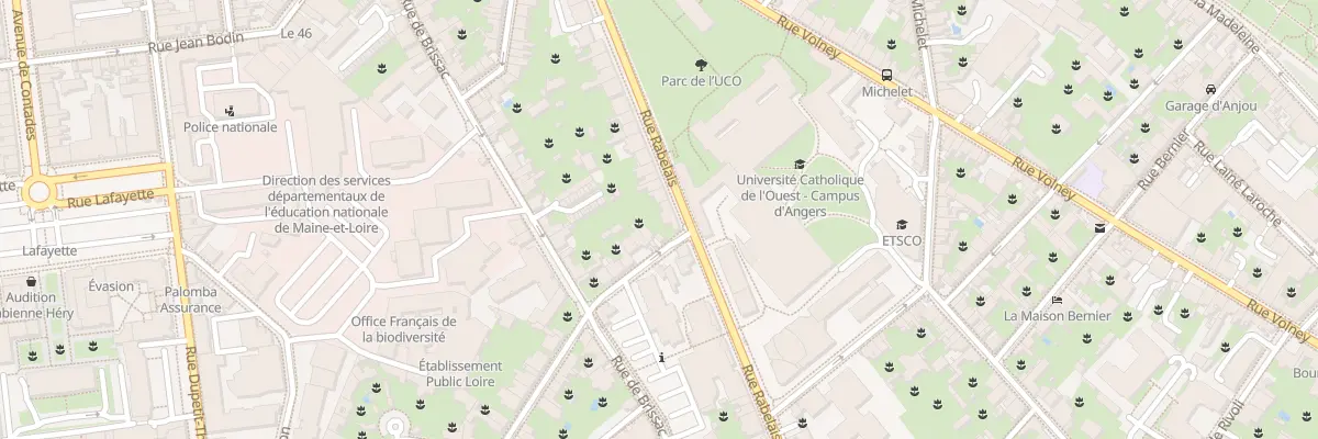 Plan du 38 Rue Rabelais à Angers