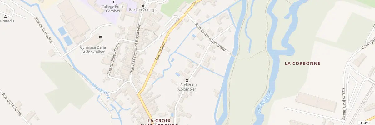 Plan du 15 Rue du Colombier à Pons