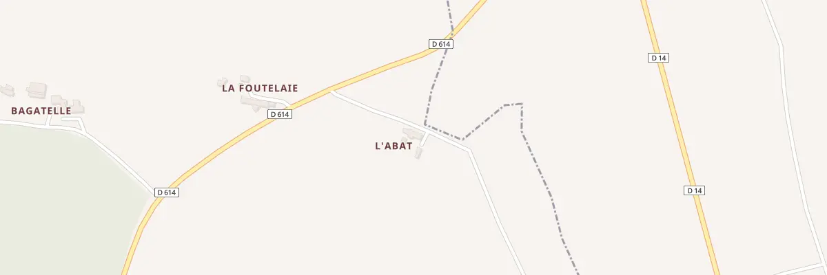 Plan du 1 L’Abat à Saint-Charles-la-Forêt