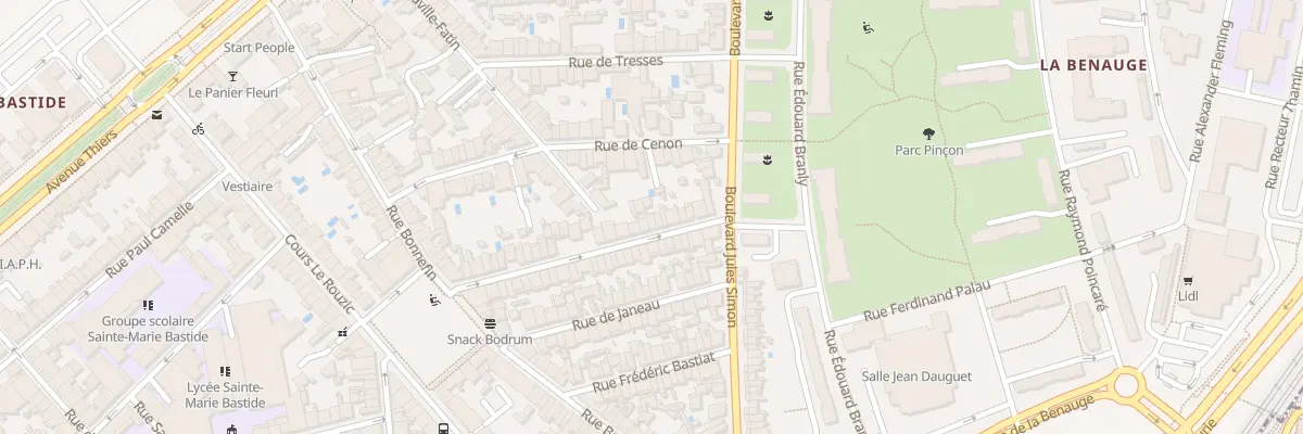 Plan du 46 Rue Béranger à Bordeaux