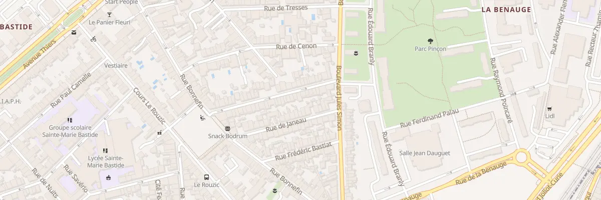 Plan du 41 Rue Béranger à Bordeaux