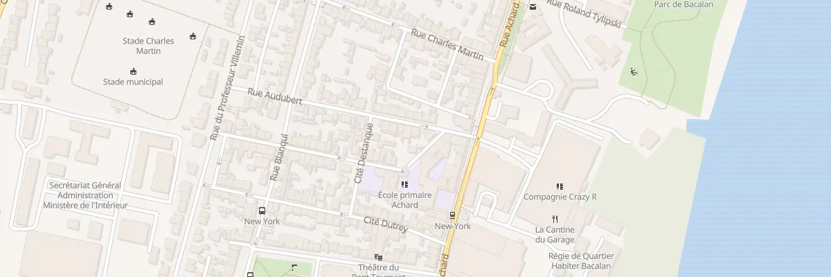 Plan du 14 Rue Audubert à Bordeaux