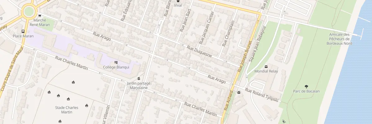 Plan du 31 Rue Arago à Bordeaux
