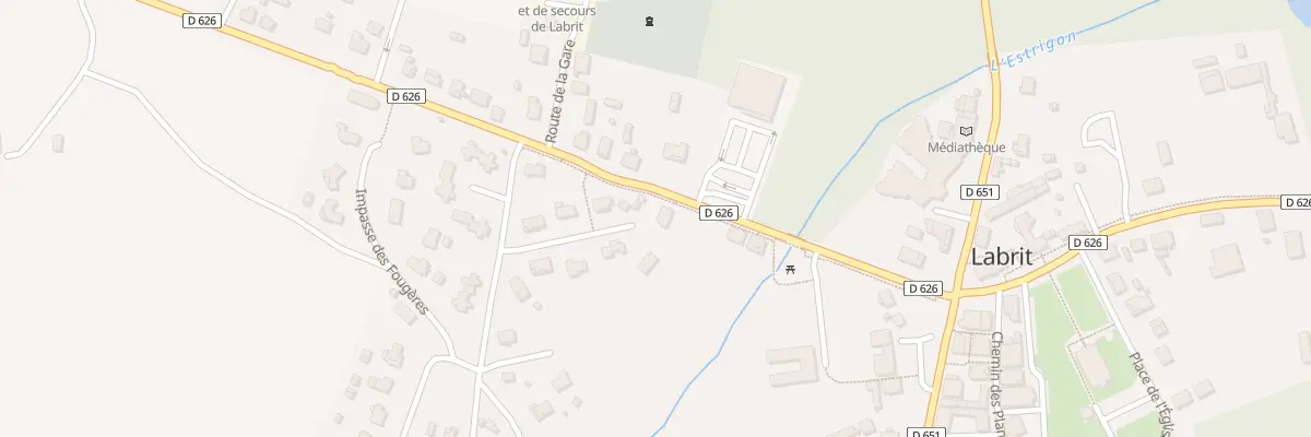 Plan du 223 Rte de Sabres à Labrit