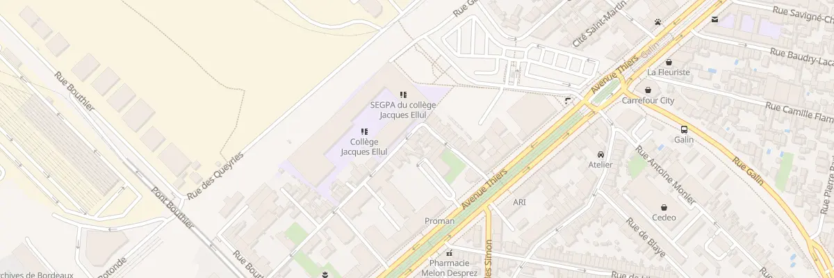 Plan du 64 Rue Edouard Mayaudon à Bordeaux
