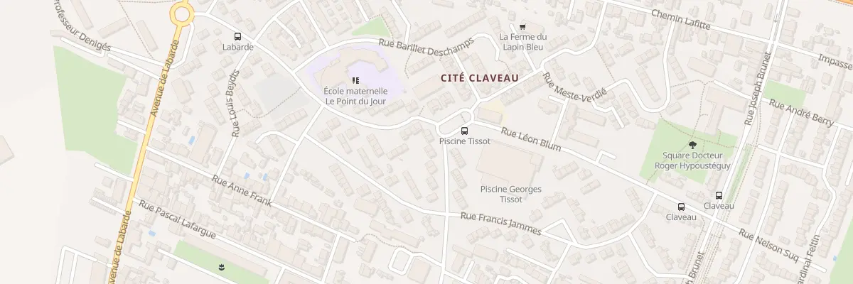 Plan du 305 Rue Blanqui à Bordeaux